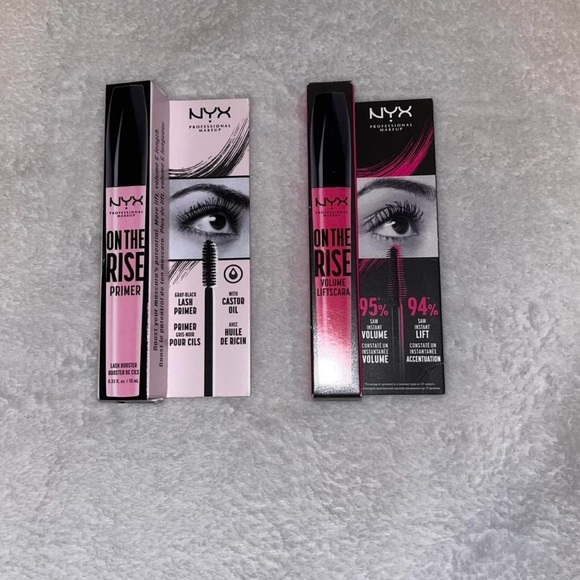 NYX Other - NYX Black and Pink Makeup Primer Set mascara
